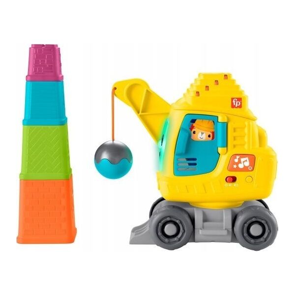 Fisher Price Zabawka edukacyjna Wesoły dźwig Układaj i licz 13219540 194735224166