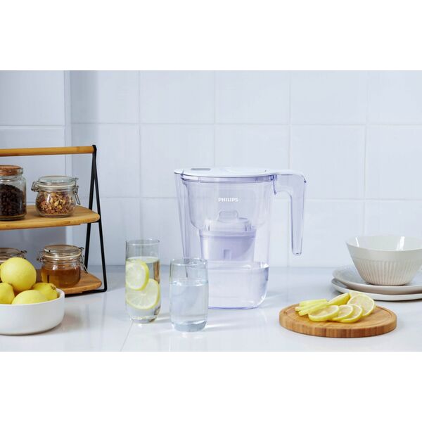 Dzbanek filtrujący Philips Philips AWP2933WHT6/58 biały + filtry 6 szt. 13227800 4895244607285