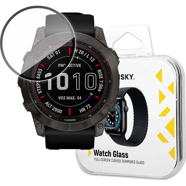 Wozinsky Wozinsky Watch Glass hybrydowe szkło do Garmin Fenix 7X czarny 13228056 9145576261910