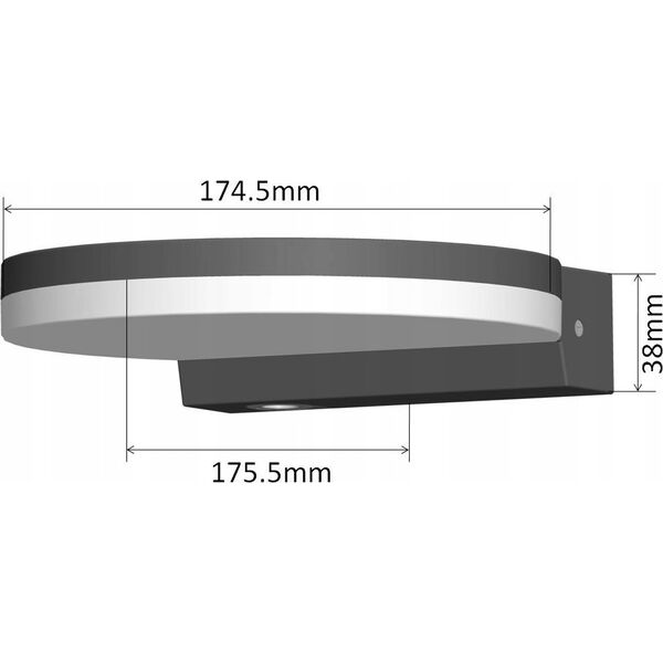 Kinkiet Maclean Lampa LED zewnętrzna 15W MCE346W Biała 13229090 5902211133643