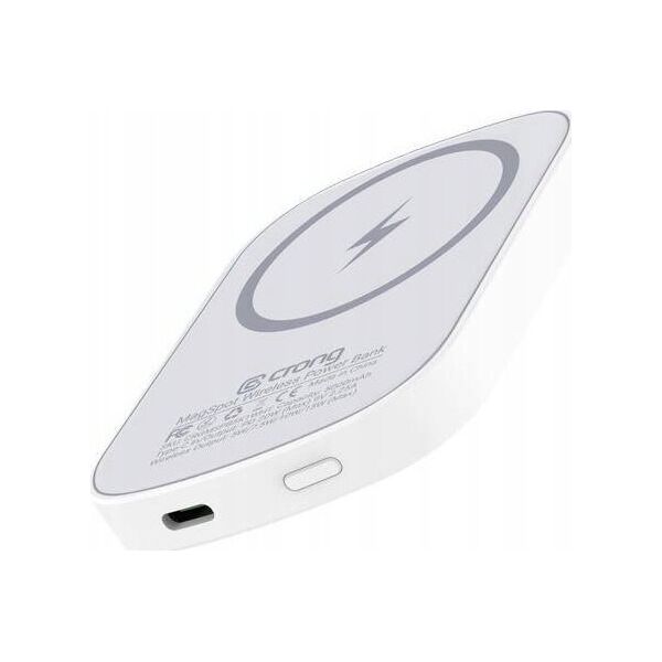 Powerbank Crong Bezprzewodowy power bank z MagSafe 5000mAh, USB-C 20W PD 13230214 5904310703833