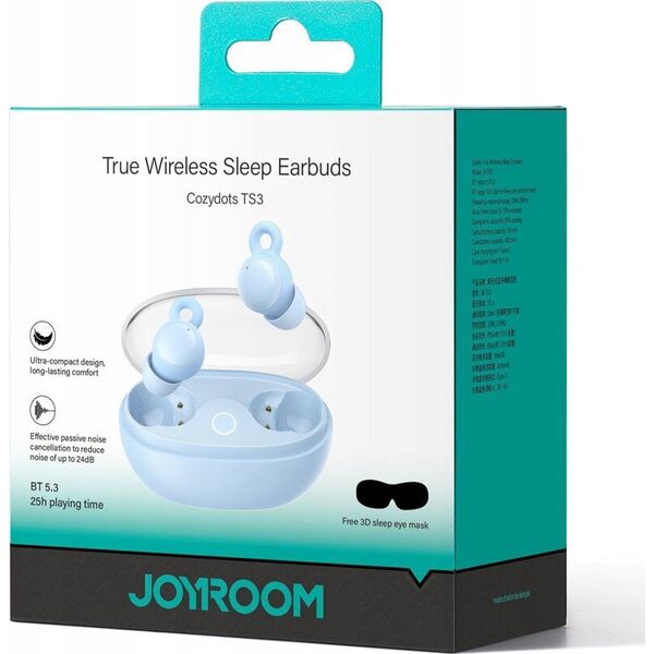 Słuchawki Joyroom JR-TS3 niebieskie 13230777 6941237113597