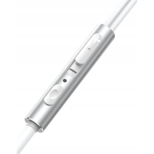 Słuchawki Joyroom Przewodowe słuchawki douszne Joyroom Wired Series JR-EW03 - srebrne 13231799 6956116769918