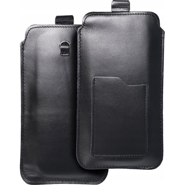 OEM Skórzana uniwersalna wsuwka z pull-up - ROYAL / czarny - Rozmiar 2XL+tall - SAMSUNG S21 ULTRA / HUAWEI P Smart 2021 / XIAOMI Redmi 12 / OPPO A98 5G 13231952 5903396224119