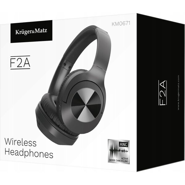 Słuchawki Kruger&Matz F2A czarne 13234102 5901890097963