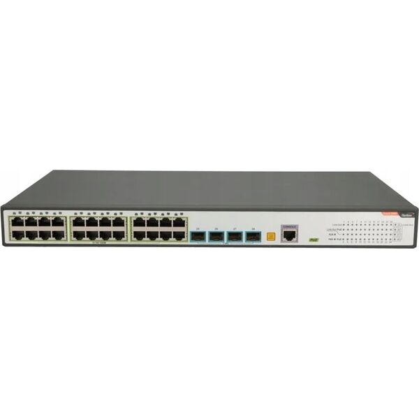 Switch Fiberhome FiberHome S5800-28T-X-PE-AC łącza sieciowe Zarządzany L2/L3 Gigabit Ethernet (10/100/1000) Obsługa PoE 1U Czarny, Szary 13234365 6975489914251