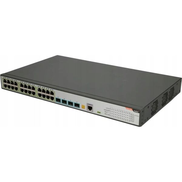Switch Fiberhome FiberHome S5800-28T-X-PE-AC łącza sieciowe Zarządzany L2/L3 Gigabit Ethernet (10/100/1000) Obsługa PoE 1U Czarny, Szary 13234365 6975489914251