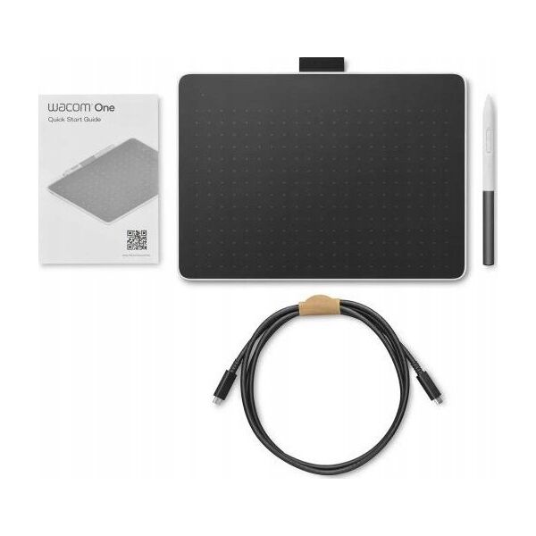 Tablet graficzny Wacom Wacom One, graphics tablet (black/red, medium) 13234898 4949268623391
