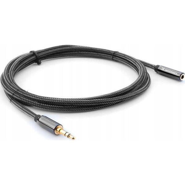 Kabel Wozinsky WOZINSKY PRZEDŁUŻACZ MINI JACK (ŻEŃSKI-MĘSKI) PRZEDŁUŻKA AUX 3 M CZARNY 13240736 5907769307393