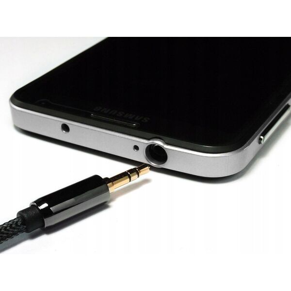 Kabel Wozinsky WOZINSKY UNIWERSALNY KABEL MINI JACK 2X KABEL AUX 3 M CZARNY 13240738 5907769307430