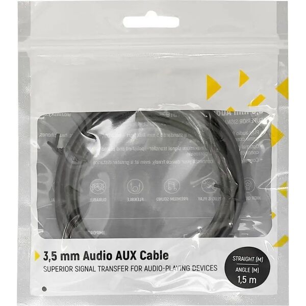 Kabel Wozinsky WOZINSKY UNIWERSALNY KABEL MINI JACK 2X KABEL AUX 2 M CZARNY 13240739 5907769307447