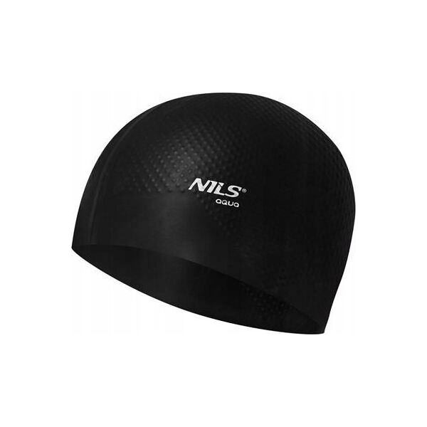 Nils Extreme NQC JEDNOKOLOROWY CZARNY CZEPEK SILIKONOWY DOTS NILS AQUA 13241086 5907695531480