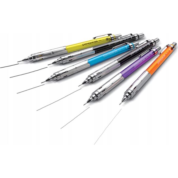 Pentel Ołówek automatyczny Pentel GraphGear 300 0.7mm czarny, CZARNY 13241563 884851051486