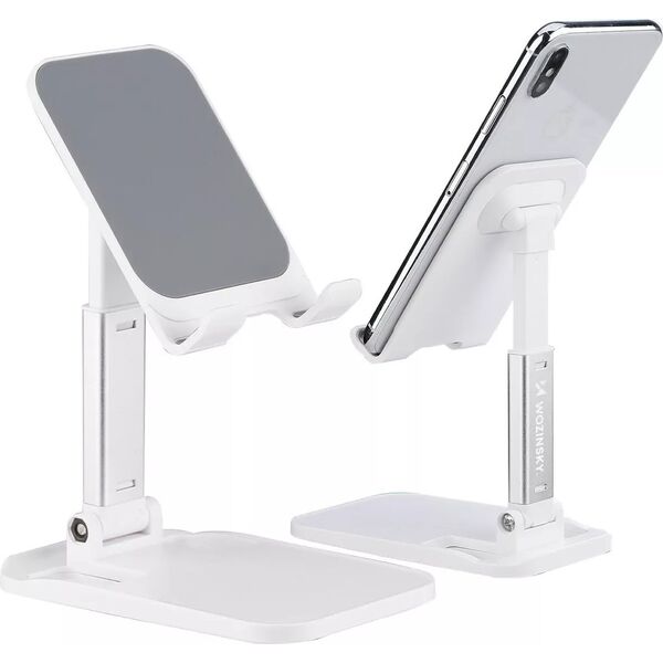 Stojak Wozinsky Wozinsky Stojak Na Telefon Na Biurko Stojak Na Tablet Składany Biały (Wfdps-W1) 13242649 5907769307515