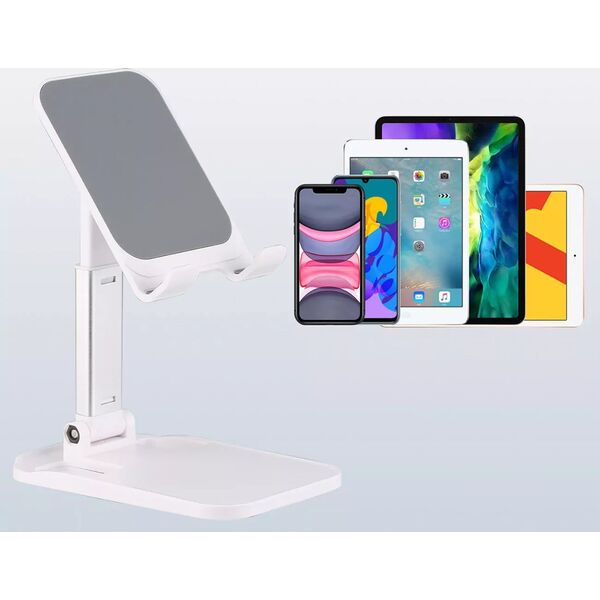 Stojak Wozinsky Wozinsky Stojak Na Telefon Na Biurko Stojak Na Tablet Składany Biały (Wfdps-W1) 13242649 5907769307515