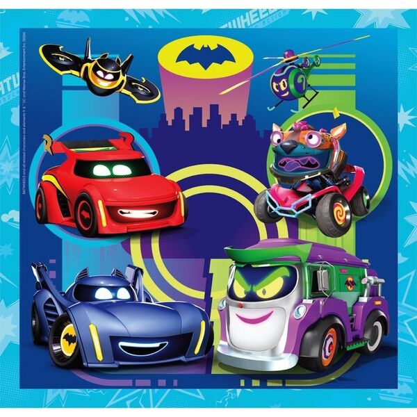 Clementoni Puzzle 3x48 elementów Batwheels 13244924 8005125253074