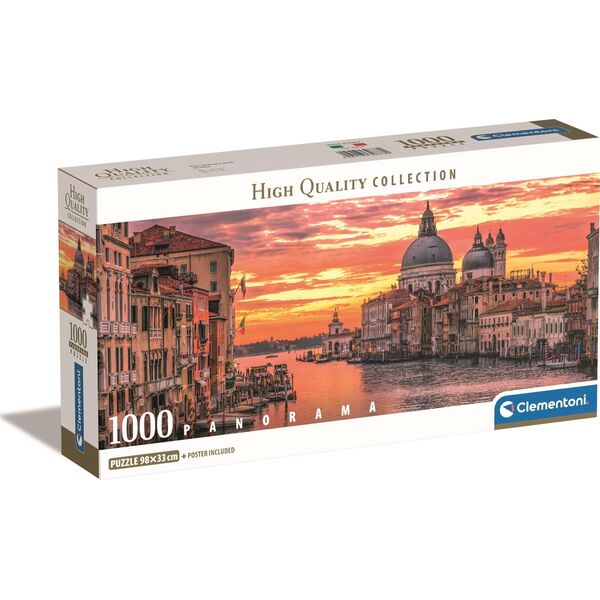 Clementoni Puzzle 1000 elementów Compact Panorama Wielki Kanał Wenecja 13244925 8005125398782