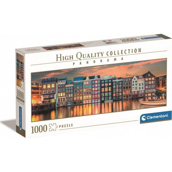 Clementoni Puzzle 1000 elementów Panorama High Quality Bright Amsterdam 13244934 8005125398386