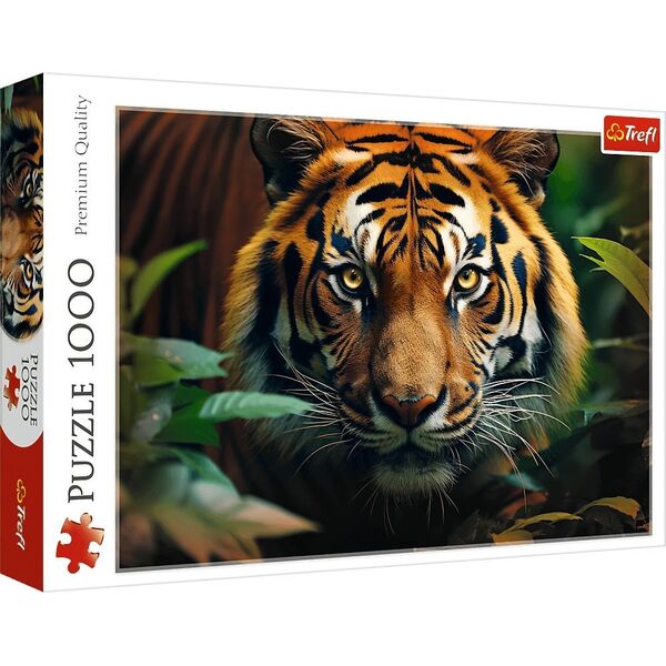 Trefl Puzzle 1000 elementów Dziki Tygrys 13246016 5900511107982