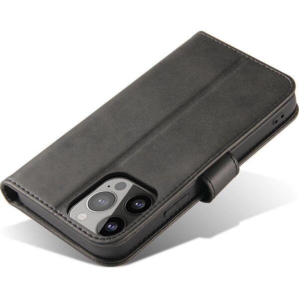 Hurtel Etui z klapką i portfelem Magnet Case do Tecno Pop 7 - czarne 13248063 9145576282977