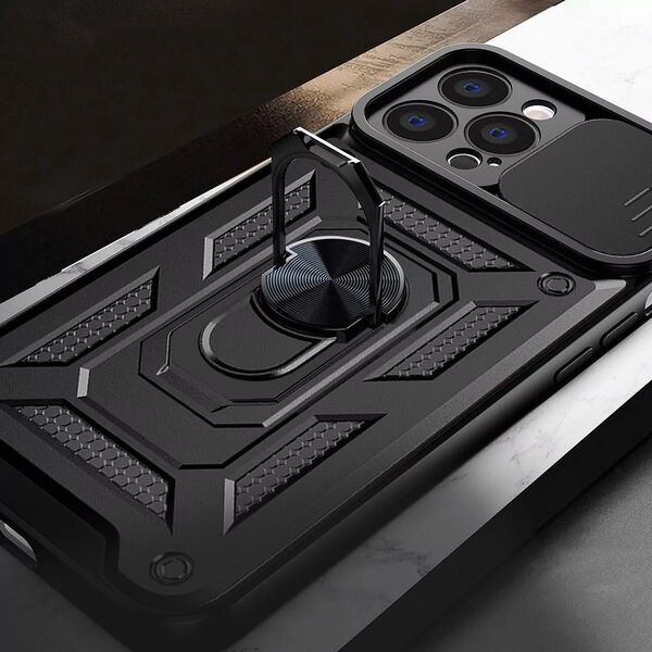 Hurtel Hybrid Armor Camshield Etui Huawei Nova Y90 Pancerny Pokrowiec Z Osłoną Na Aparat Czarne 13248093 9145576272992