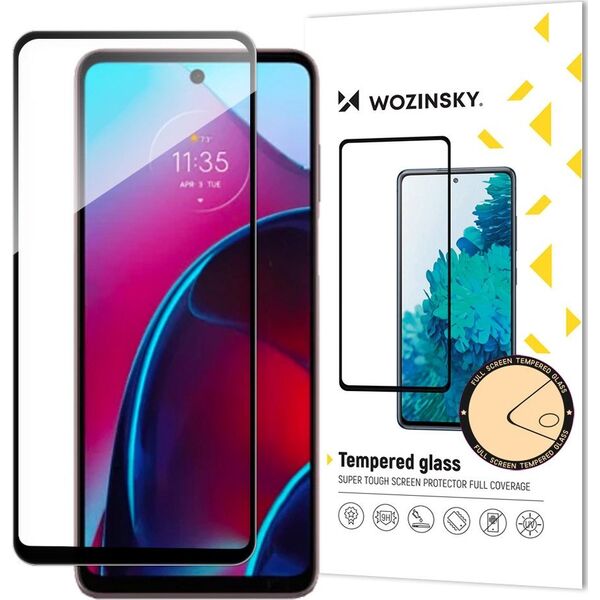 Hurtel Wozinsky Full Glue Tempered Glass szkło hartowane Motorola Moto G Stylus 2022 9H na cały ekran z czarną ramką 13249692 9145576245682