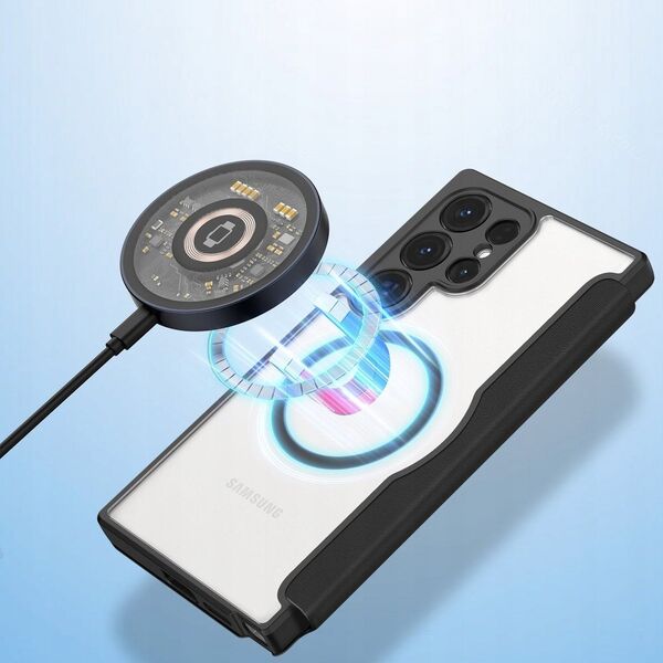 Dux Ducis Etui Dux Ducis Skin X Pro do Samsung S24 Ultra z magnetycznym ringiem i klapką - czarne 13249881 6934913021682