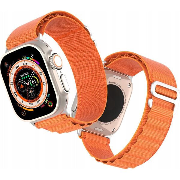 Dux Ducis Sportowy pasek ze sprzączką do Apple Watch 9 / 8 / 7 / 6 / SE / 5 / 4 / 3 / 2 / 1 (41, 40, 38 mm) Dux Ducis Strap GS Version - pomarańczowy 13249893 6934913026878
