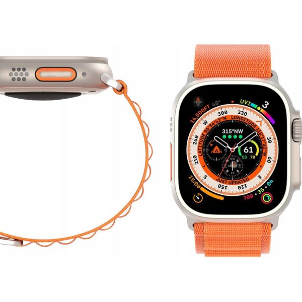 Dux Ducis Sportowy pasek ze sprzączką do Apple Watch 9 / 8 / 7 / 6 / SE / 5 / 4 / 3 / 2 / 1 (41, 40, 38 mm) Dux Ducis Strap GS Version - pomarańczowy 13249893 6934913026878