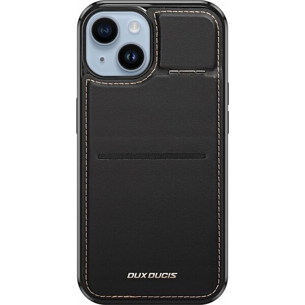 Dux Ducis Etui portfel Dux Ducis Rafi Mag z podstawką 3w1 do iPhone 15 Plus z MagSafe i blokadą RFID - czarne 13249899 6934913024386