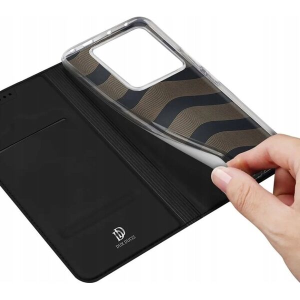 Dux Ducis Etui Dux Ducis Skin Pro z klapką i miejscem na kartę na Xiaomi Redmi Note 13 Pro 5G - czarne 13249911 6934913009130
