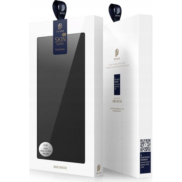 Dux Ducis Etui Dux Ducis Skin Pro z klapką i miejscem na kartę na Xiaomi Redmi Note 13 Pro+ 5G - czarne 13249922 6934913009161