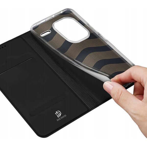 Dux Ducis Etui Dux Ducis Skin Pro z klapką i miejscem na kartę na Xiaomi Redmi Note 13 Pro+ 5G - czarne 13249922 6934913009161