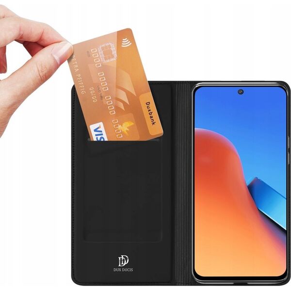 Dux Ducis Etui z ekoskóry Dux Ducis Skin Pro do Xiaomi Poco M6 Pro/Redmi 12/Redmi 12R - czarne 13249944 6934913024140