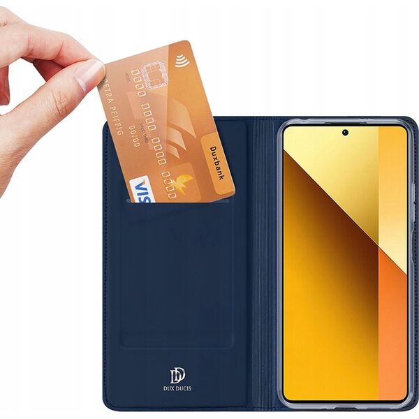 Dux Ducis Etui Dux Ducis Skin Pro z klapką i miejscem na kartę na Xiaomi Redmi Note 13 5G - niebieskie 13249956 6934913009116
