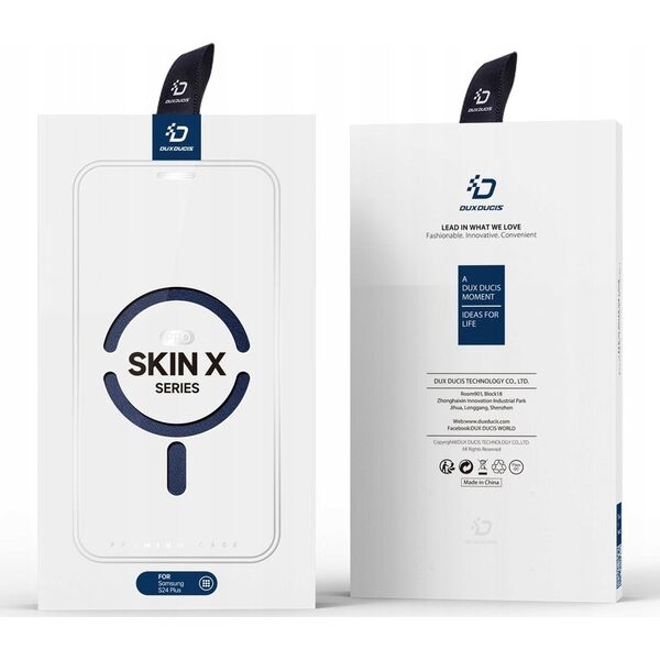 Dux Ducis Etui Dux Ducis Skin X Pro do Samsung S24+ z magnetycznym ringiem i klapką - niebieskie 13249959 6934913021668