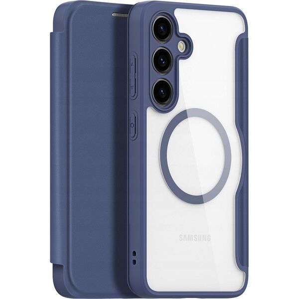 Dux Ducis Etui Dux Ducis Skin X Pro do Samsung S24+ z magnetycznym ringiem i klapką - niebieskie 13249959 6934913021668