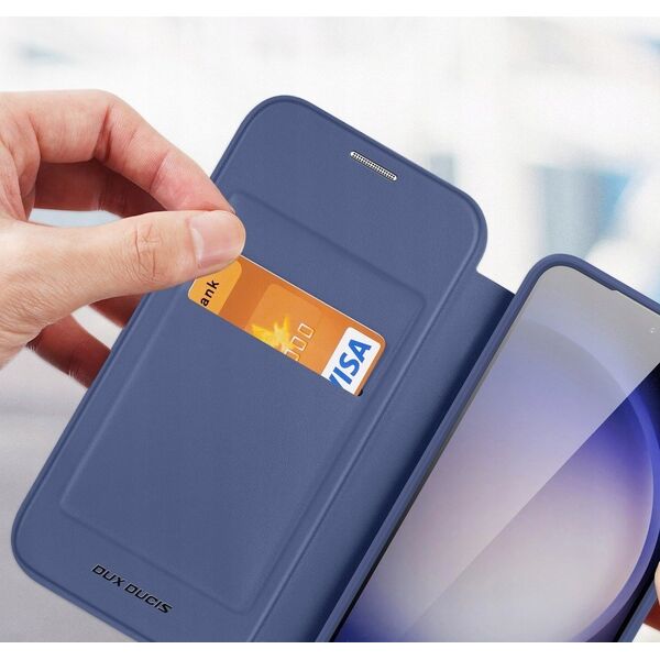 Dux Ducis Etui Dux Ducis Skin X Pro do Samsung S24+ z magnetycznym ringiem i klapką - niebieskie 13249959 6934913021668