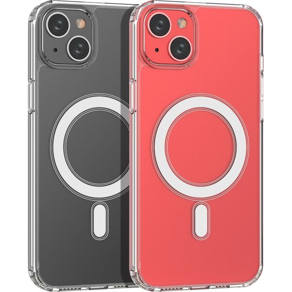 Hurtel Etui magnetyczne Clear Magnetic Case z MagSafe do iPhone 15 Plus - przezroczyste 13250029 9145576280430
