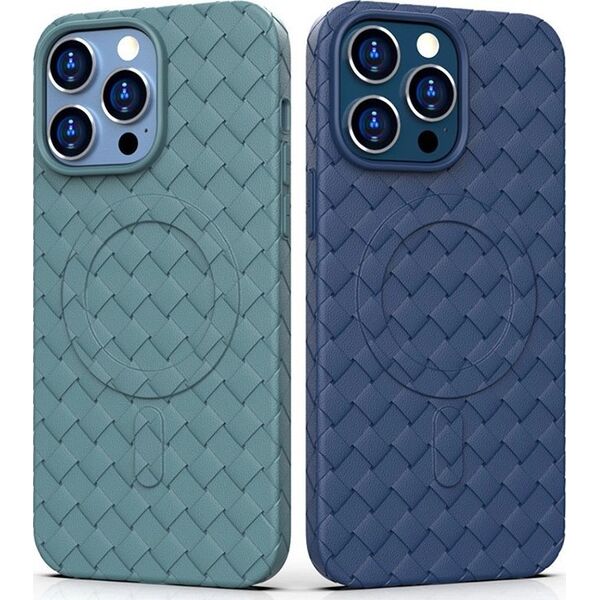 Hurtel Plecione etui MagSafe Woven Case do iPhone 13 Pro - fioletowe 13250053 9145576281093