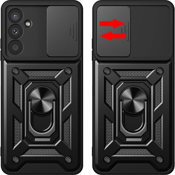 Hurtel Etui pancerne Hybrid Armor Camshield do Samsung M14 z osłoną na aparat - czarne 13250158 9145576282489