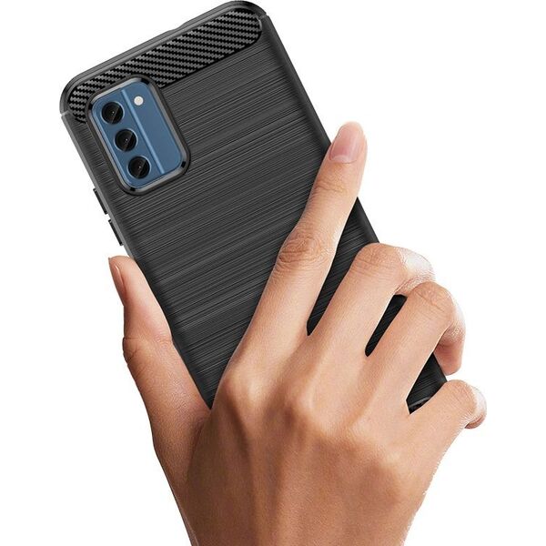 Hurtel Etui silikonowe Carbon Case do Nokia C300 - czarne 13250181 9145576282625