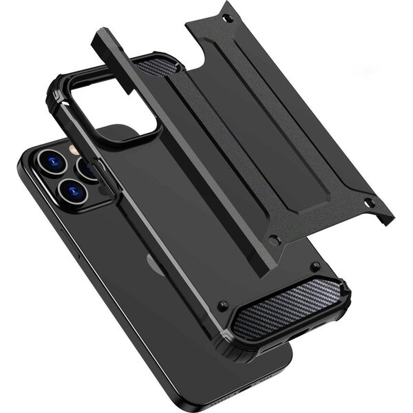 Hurtel Pancerne etui do iPhone 15 Pro Max Hybrid Armor - czarne 13250205 9145576280522