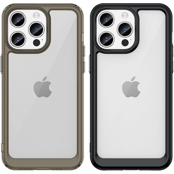 Hurtel Wzmocnione etui z elastyczną ramką do iPhone 15 Pro Max Outer Space - niebieskie 13250226 9145576279700
