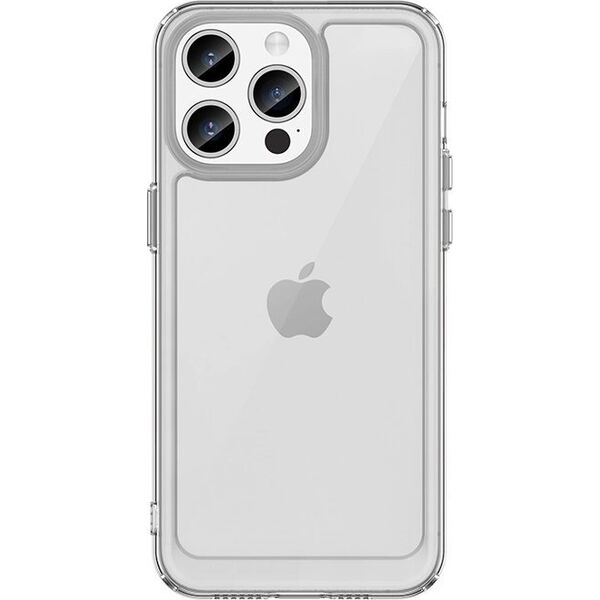 Hurtel Wzmocnione etui z elastyczną ramką do iPhone 15 Pro Max Outer Space - przezroczyste 13250256 9145576279724