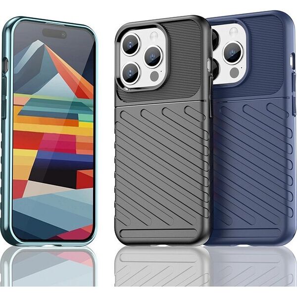 Hurtel Pancerne etui iPhone 15 Pro Thunder Case - czarne 13250417 9145576279533