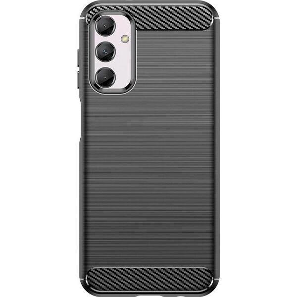 Hurtel Elastyczne etui wzór karbon do Samsung Galaxy M14 Carbon Case - czarne 13250485 9145576281581