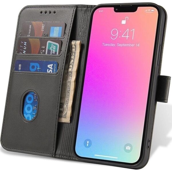 Hurtel Etui z klapką Magnet Case do Pixel 8 - czarne 13250518 9145576283417