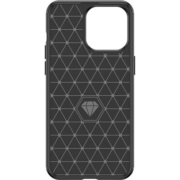Hurtel Elastyczne etui wzór karbon do iPhone 15 Pro Carbon Case - niebieskie 13250713 9145576279465
