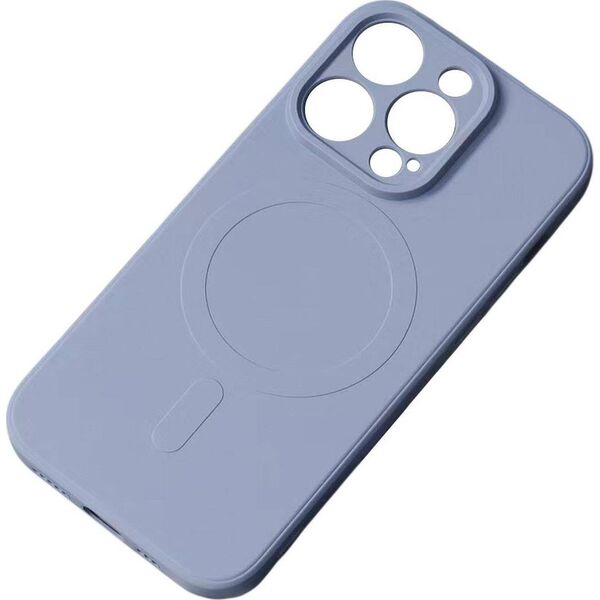 Hurtel Silikonowe etui z MagSafe Silicone Case do iPhone 15 - szare 13250868 9145576279779